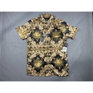 Drill Clothing Men's Small Baroque Gold Shirt Short Sleeve Silky Smooth Touch